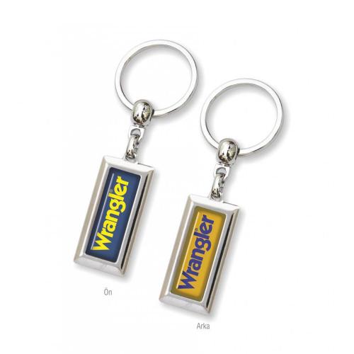 Rectangle Metal Key Chain